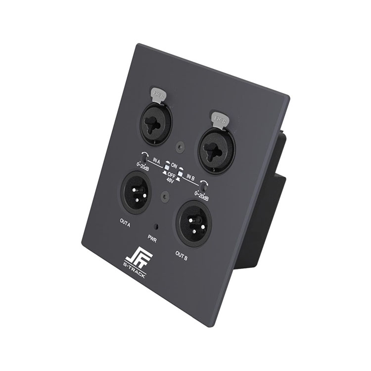 Dante 2 CH Wall Plate Netzwerk-Audio-Interface